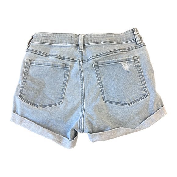 Women's PacSun Blue Denim Super‎ Stretch Shortie Shorts Size 25 - Picture 3 of 5